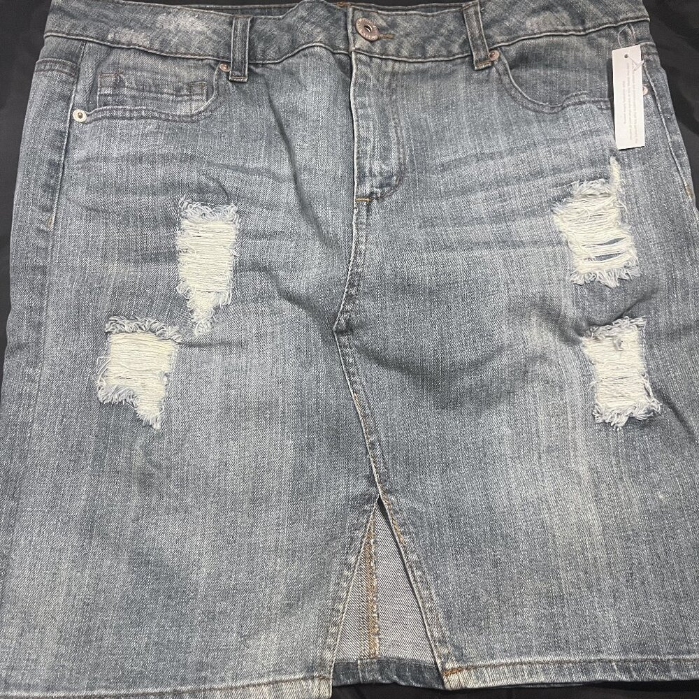 Decree Women's / Juniors New Blue Jean Skirt Size 15